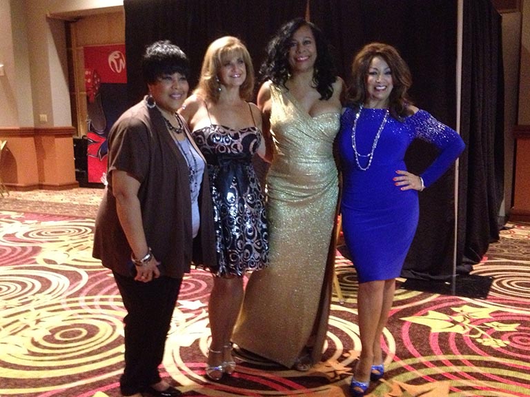 Martha Wash, Pamela Stanley, Claudia Barry, and Linda at First Ladies of Disco Concert in New York at Rivers Casino